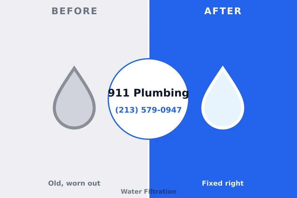 Before and after: plumbing repair Fairmont, NC